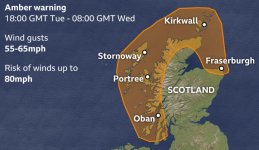 UK weather: Storm Jocelyn arrives in UK with 76mph gusts