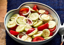 Marinated Cucumber, Onion, and Tomato Salad