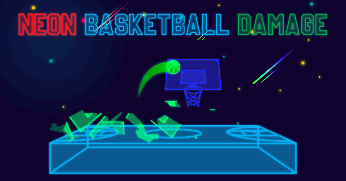 Neon Basketball Damage